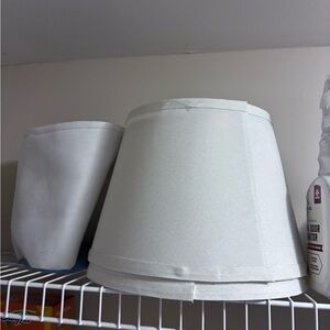 White Fabric Lampshade